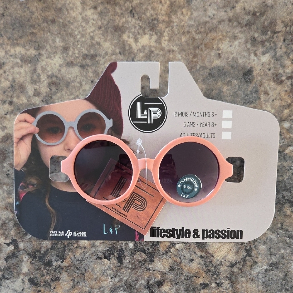 Kids Girl's Pink Polarized UV400 L&P Apparel NEW Sunglasses